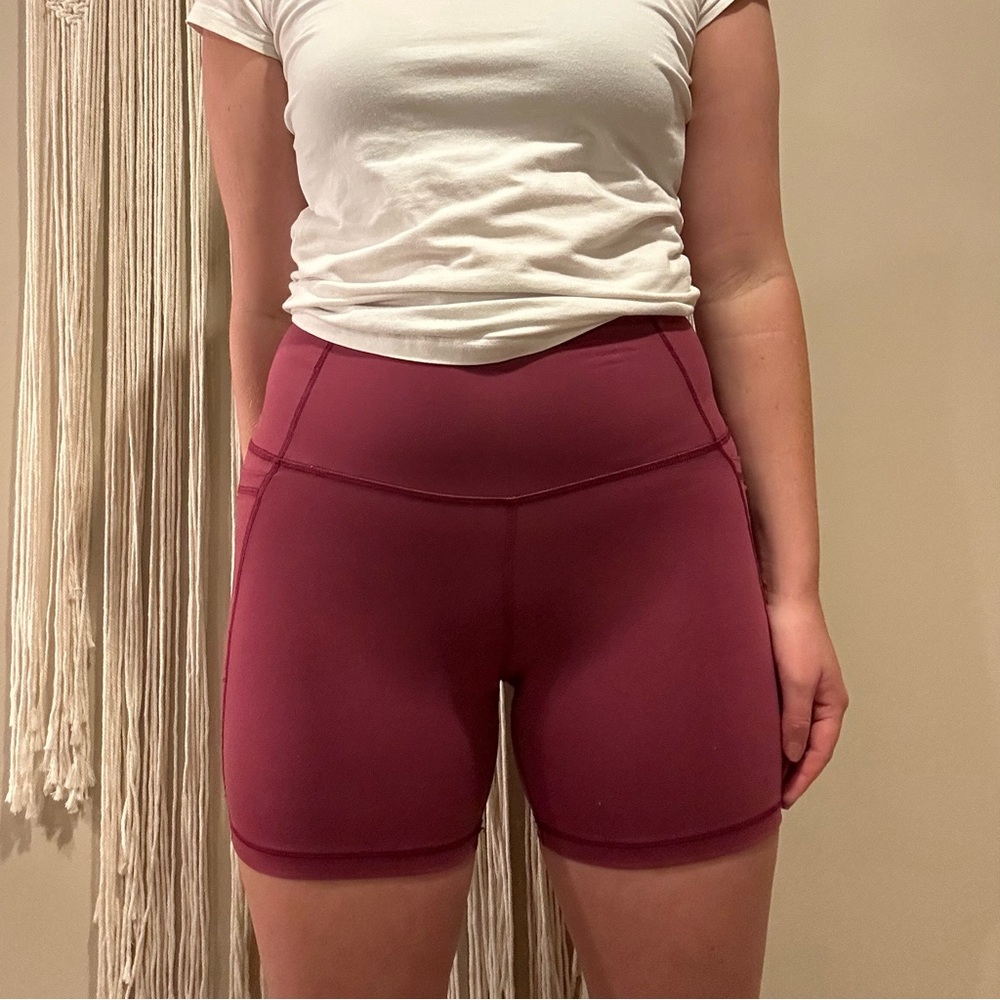 Hot pink biker shorts size medium